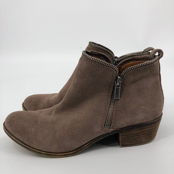 Lucky Brand Brown Suede Ankle Boots | Size 8.5 - Picture 4 of 5